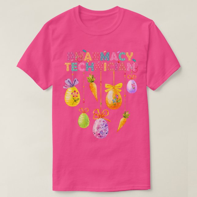 Funny farmaceut Bunny Pharmacist Lycklig E E T Shirt (Design framsida)
