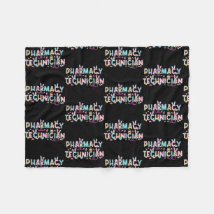 Funny farmaceuter, tekniker Bunny farmaceut Lyckli Fleecefilt