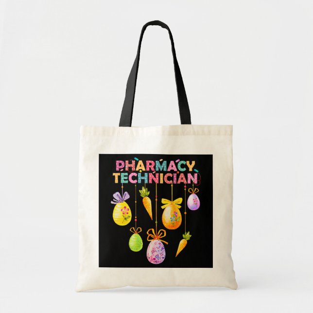 Funny farmaceuter, tekniker Bunny farmaceut Lyckli Tygkasse (Framsidan)