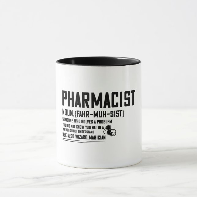 Funny farmaceutisk definition mugg (Center)