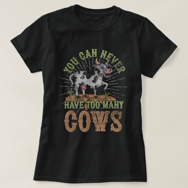 Funny Farmer Farm Animal Lover Cute Cow Lrbva. Per T Shirt (Design framsida)