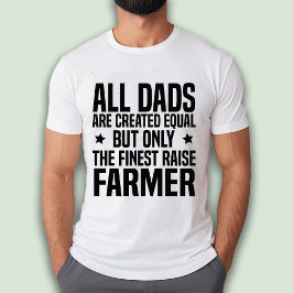 Funny Farmer Pappa eller Make Avskrivningsvit T Shirt