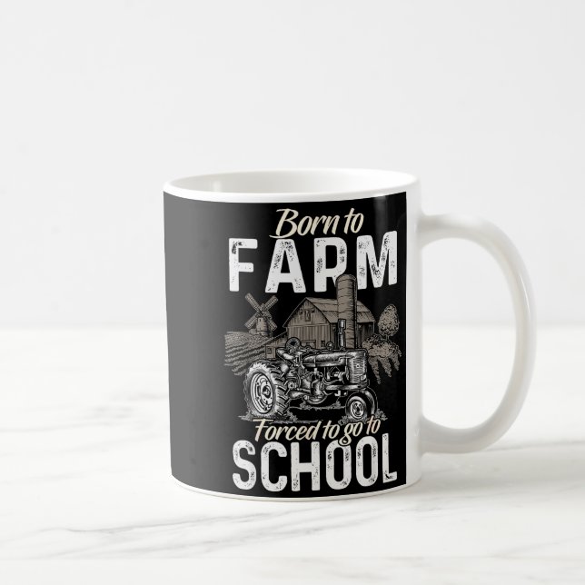 Funny Farmer Shirt Men Tractor Boys Tractor Lover  Kaffemugg (Höger)