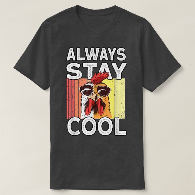 Funny Farmer Tupp Hen Chicken T-Shirt (Design framsida)