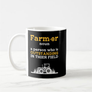 Funny Farmers for Farm, Tractor & Farming Fläkt, F Kaffemugg