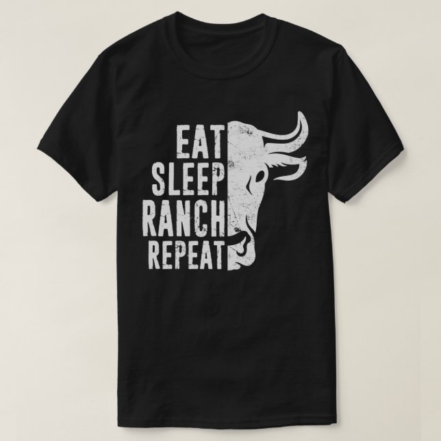 Funny Farming Dairy Farmer Cattle Rancher Gift Dis T Shirt (Design framsida)