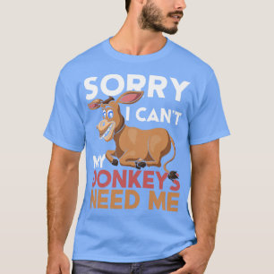 Funny Farming Farmer Farm Älskare Animal Donkey T Shirt