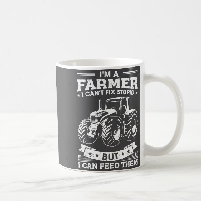 Funny Farming Tractor I'm A Farmer I Feed People  Kaffemugg (Höger)