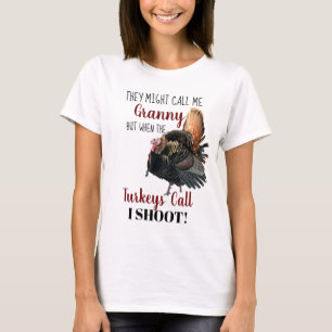 Funny farmor Vild Turkiet Hunting Shirt T Shirt