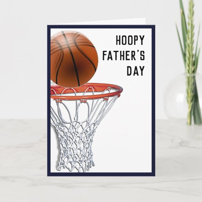 Funny Fars dag Basketball Kort (Framsida)