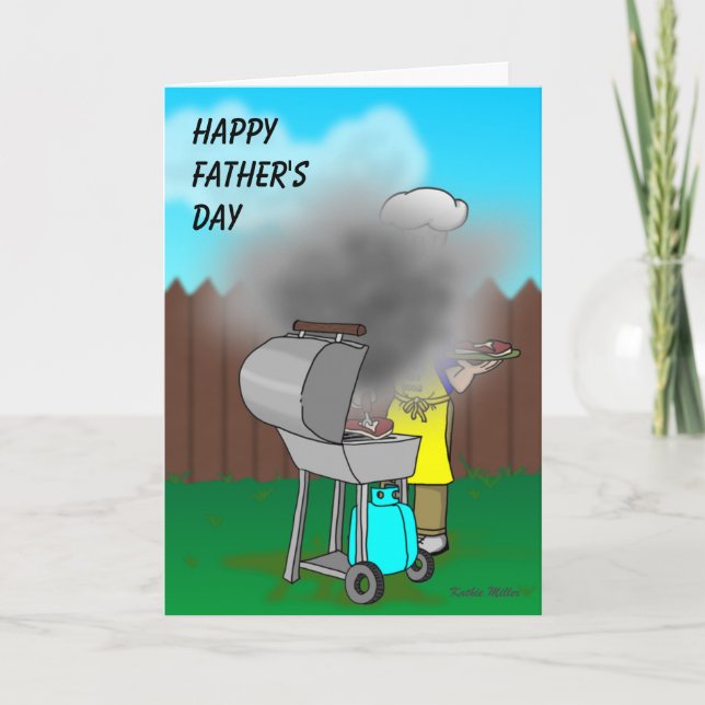 Funny Fars dag - BBQ-kort Kort (Framsida)