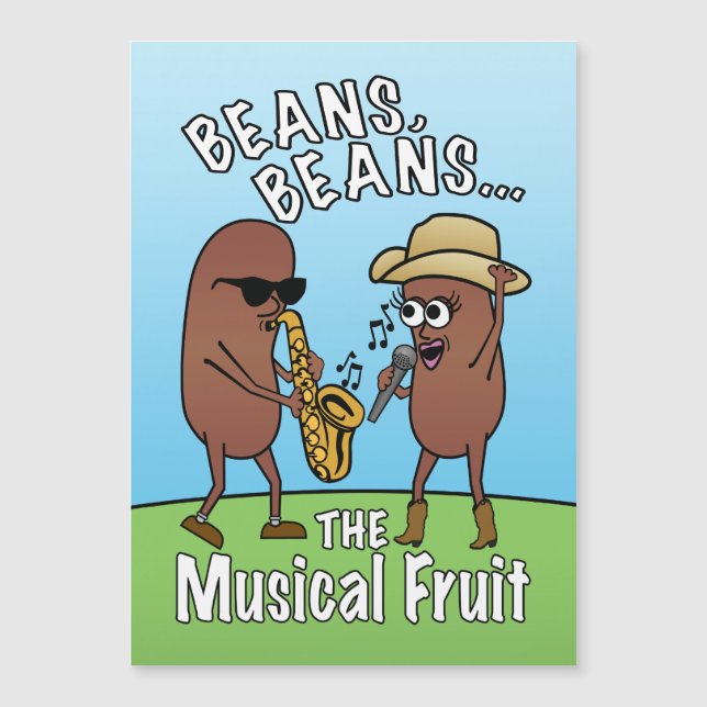 Funny Fars dag Bean Musical Fruit Joke (Framsida)
