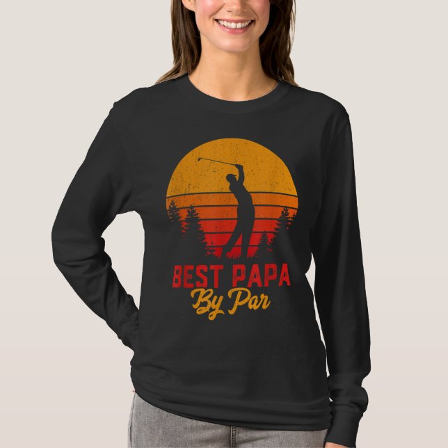 Funny Fars dag Best Pappa efter Par Golf Kärlek Gi T Shirt (Framsida)