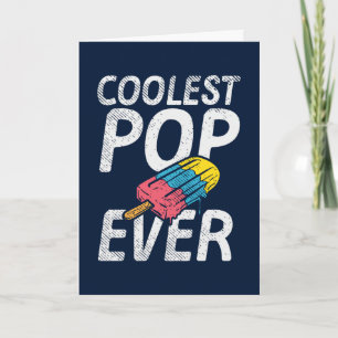 Funny Fars dag Coolest Pop nånsin Kort