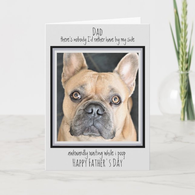 Funny Fars dag - Cute Hund Pet Photo - Hund Pappa Kort (Framsida)