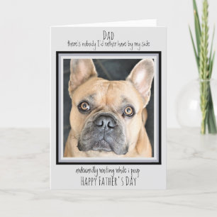 Funny Fars dag - Cute Hund Pet Photo - Hund Pappa Kort