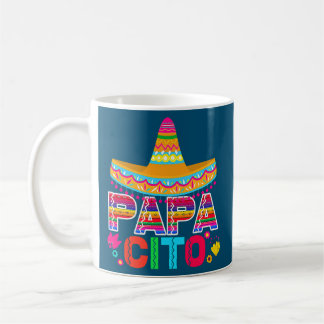 Funny Fars dag för manar Papacito Pappa Cinco De Kaffemugg