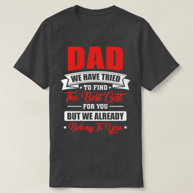 Funny Fars dag för Pappa från dotterns sonfru f T Shirt (Design framsida)