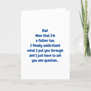 Funny Fars dag, från Sons Card Kort