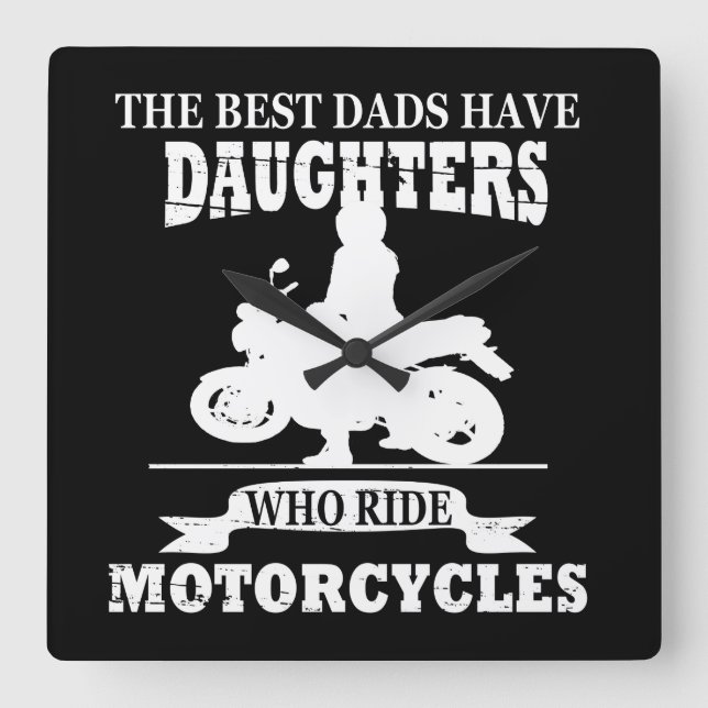 Funny fars dag-gåvor fyrkantig klocka (Framsida)