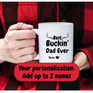 Funny Fars dag Gift Best Buckin Pappa har tålig Kaffemugg
