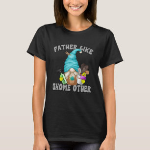 Funny Fars dag Gnome Grandpa Motif för Pappa Hous T Shirt