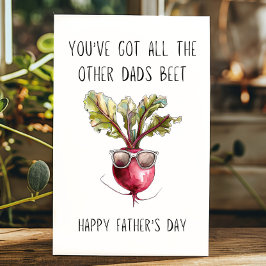 Funny Fars dag Har Den andra Pappor Beet Pun Kort