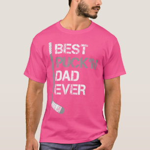 Funny Fars dag Hockey Pappa Best Puck'N Pappa någo T Shirt