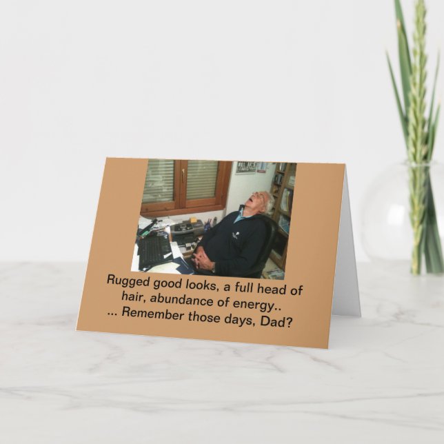 Funny Fars dag Kort (Framsida)