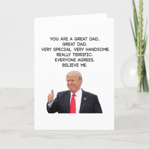 Funny Fars dag-kort - Donald Trump Card-gåva Kort