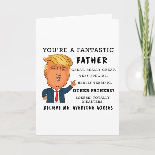 Funny Fars dag-kort - Donald Trump-kort Kort (Framsida)