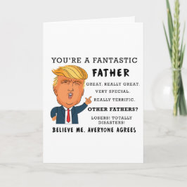 Funny Fars dag-kort - Donald Trump-kort Kort