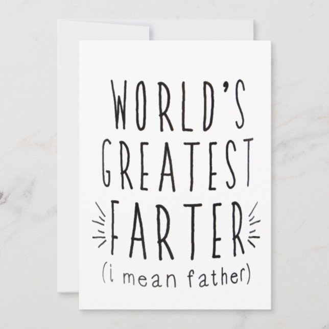 Funny Fars dag-kort, födelsedagspresent Julkort (Framsida)
