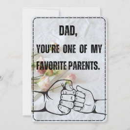 Funny Fars dag-kort från Favorite Child Inbjudningar
