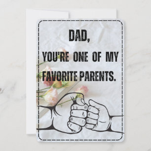 Funny Fars dag-kort från Favorite Child Inbjudningar