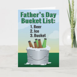 Funny Fars dag-kort - lista över ölpaket Kort