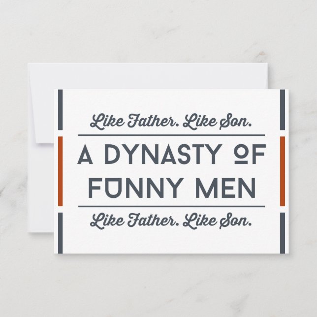 Funny Fars dag-kort,Typografi Roligt Pappa Kort (Framsida)