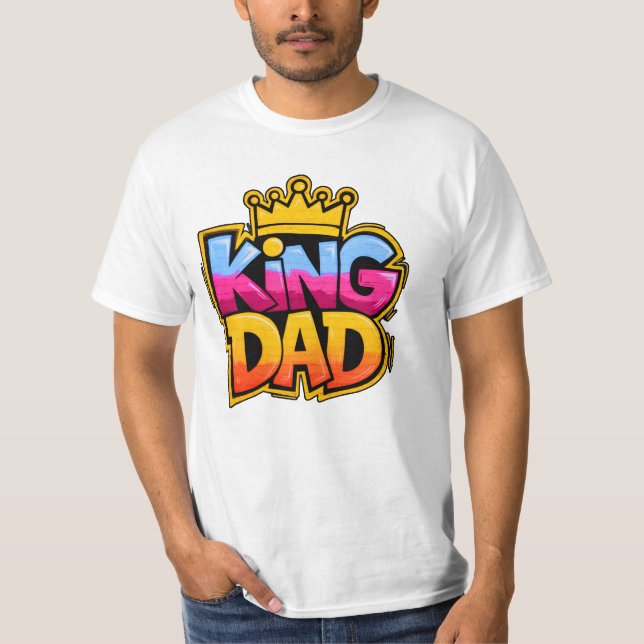 FUNNY Fars dag KUNG PAPPA T Shirt (Framsida)