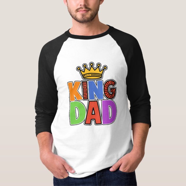 FUNNY Fars dag KUNG PAPPA T Shirt (Framsida)
