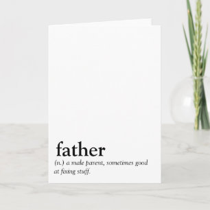 Funny Fars dag Pappa Gift Joke Kort