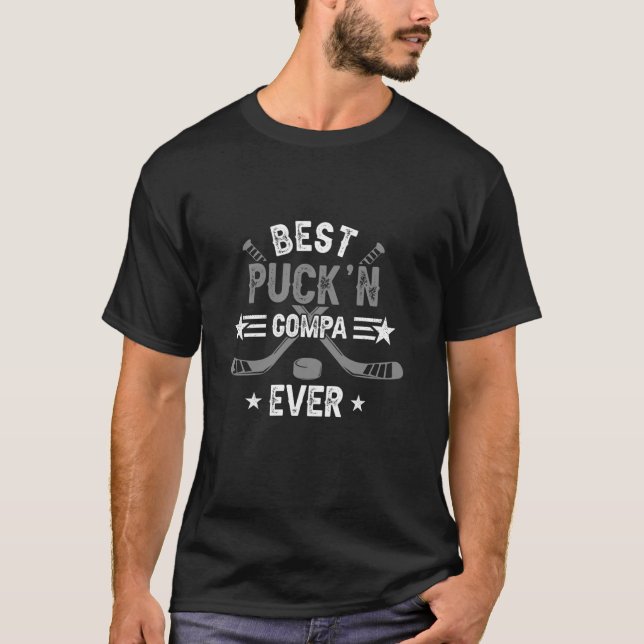 Funny Fars dag Shirt Best Puck'n Gompa nånsin Ho T (Framsida)