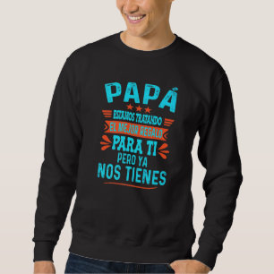 Funny Fars dag spanska Pappa från dotterson A Lång Ärmad Tröja