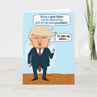 Funny Fars dag Trump Golfing Kort