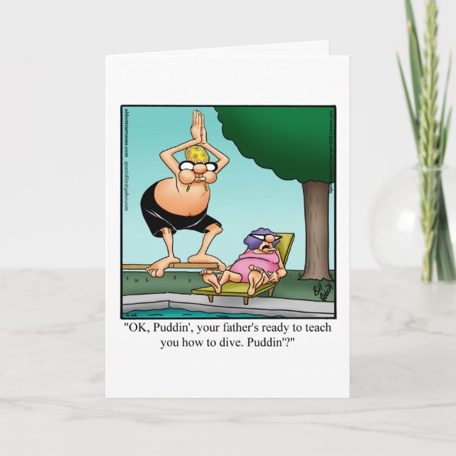 Funny Far's Day Card Kort (Framsida)