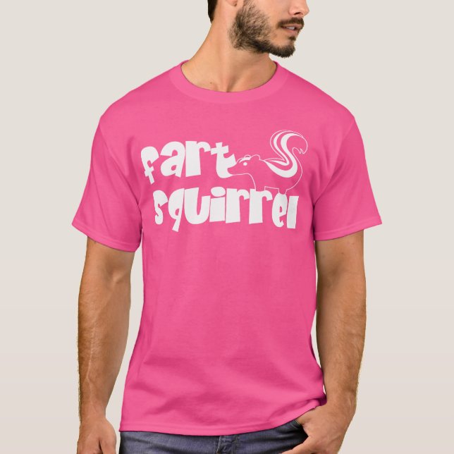 Funny Fart Squirrel Cute Skunk Tecknad T Shirt (Framsida)