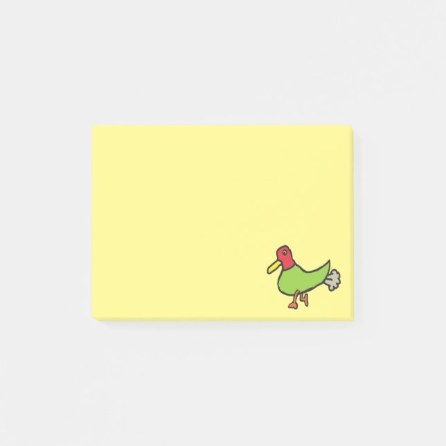 Funny Farting Anka Post-it Block (Framsida)