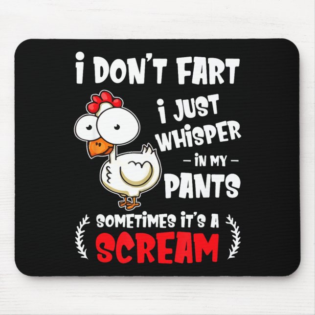Funny Farting Chicken Lover I Dont Fart I Whisper  Musmatta (Framsidan)