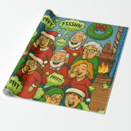 Funny Farting Family Christmas Presentpapper