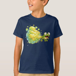 Funny Farting Frog Goofy Fart Bubble  T Shirt