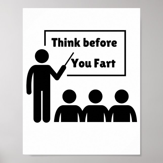 Funny Farting Humor Poster (Framsidan)